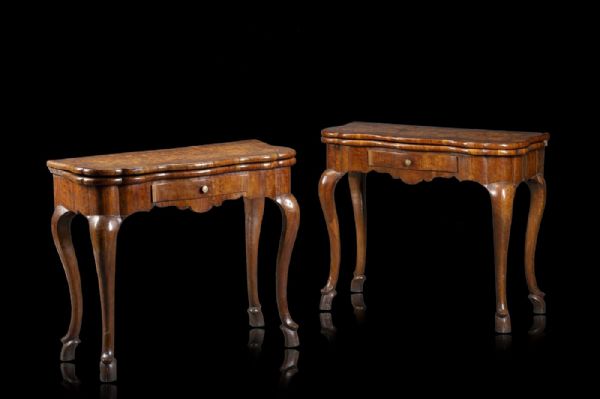 Pair of small tables, Modena, 18th century