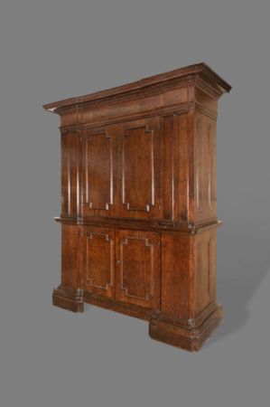 Important two-body cabinet, Bologna, 17th century