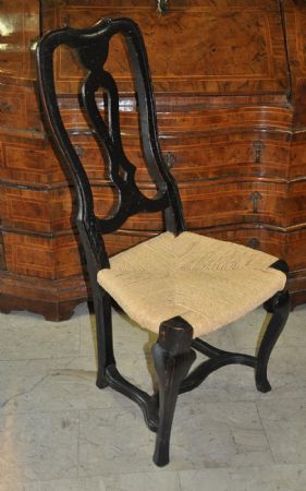 Four 18th-century chairs from Modena