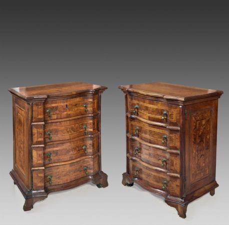 Pair of small cabinets Emilia - Lombardy 17th-18th Century