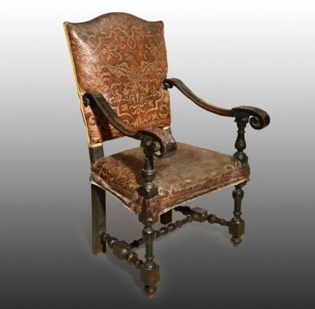 Extraordinary Este armchair, Emilia Modena, 17th century