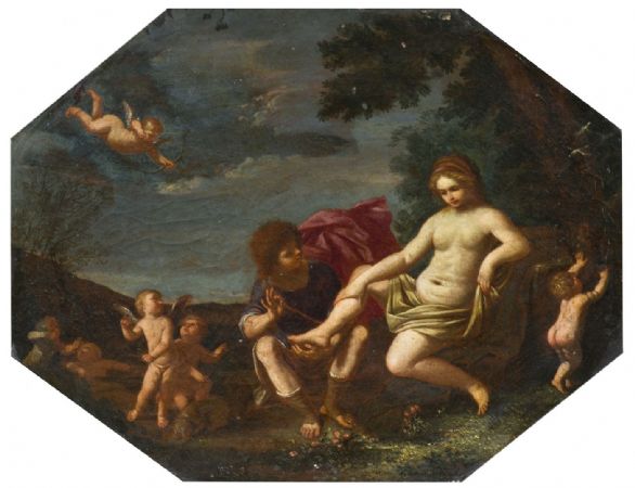 Venus, Adonis und Amoretten