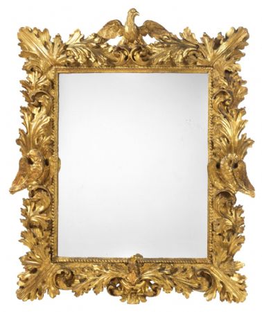 Importante miroir, Modène, XVIIe siècle