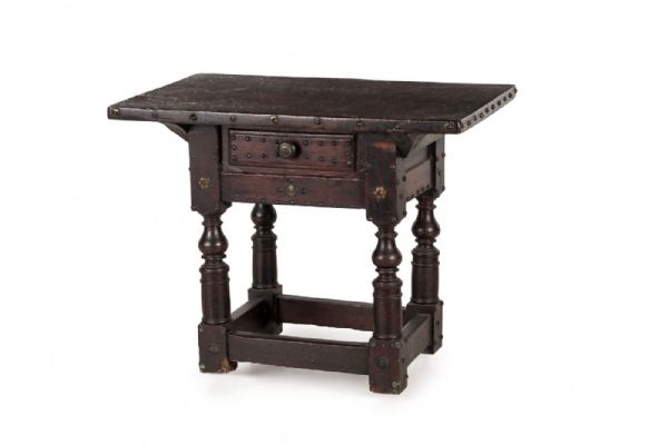 Rare bobbin table, Bologna, 17th century