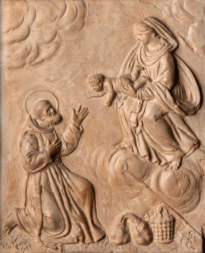 Devotional terracotta plaque from Imola, 19th century