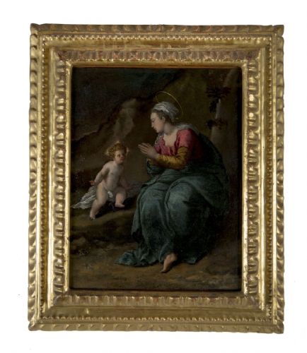 Ippolito Scarsella dit “Lo Scarsellino” (Ferrara, 1550 – 1620)  « La Madonna della Ghiara »